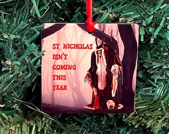 Krampus Christmas Ornament, German Folklore Gift