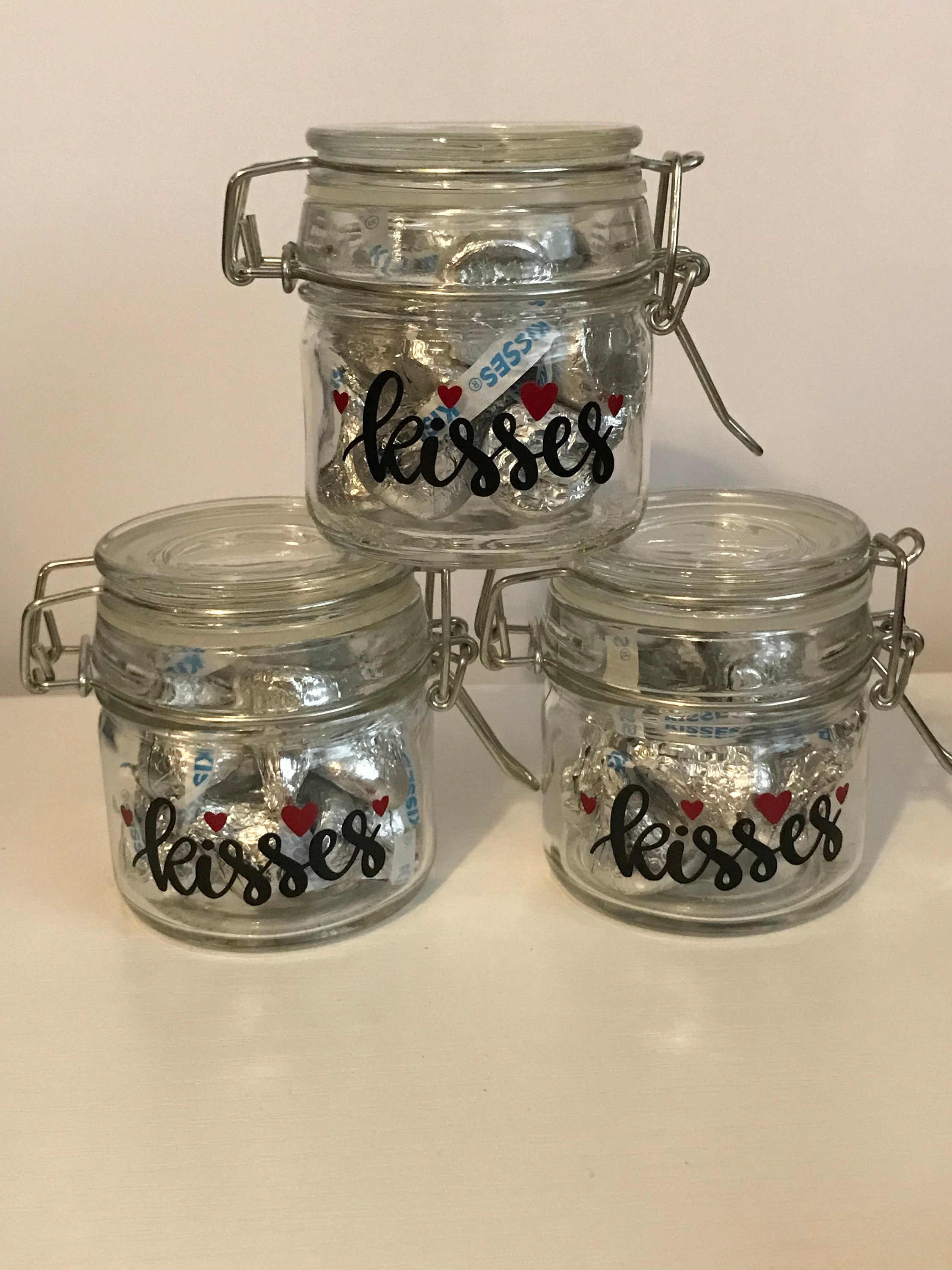 Ceramic Mason Cookie Jar Farmhouse Kitchen Decor - Utensil Holder - Cookie Jars with Lids - Vintage Cookie Container - Candy Jars with Lids - Flour