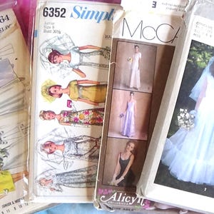 Patrones de costura para vestidos de fiesta y de novia sin cortar - Tú eliges