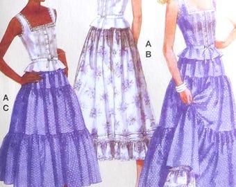 NIEUW - Designer Laura Ashley Re-issue jaren 80 rok en top McCalls 8306 - Afzonderlijk verkrijgbaar - U kiest de maat