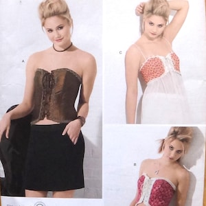 NEW- Designer Karen Fleisch Designs Corsets Simplicity 2355 Sewing Pattern sz 6-12