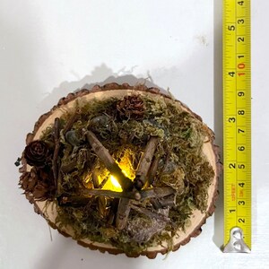 Miniature 4'' Campfire With Flickering LED Light - Etsy