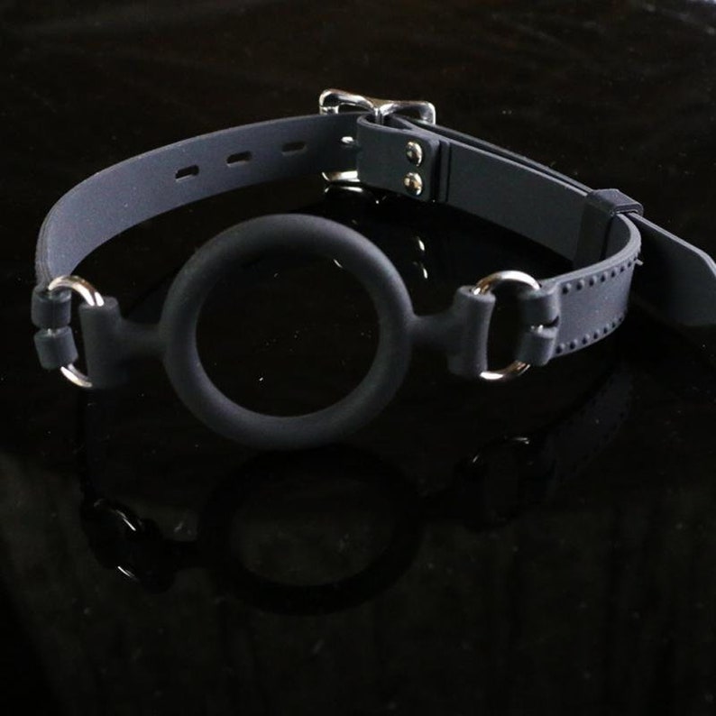 Open Mouth Gag O Ring Full Silicone Head Harness BDSM Shipped From U.S.A. 