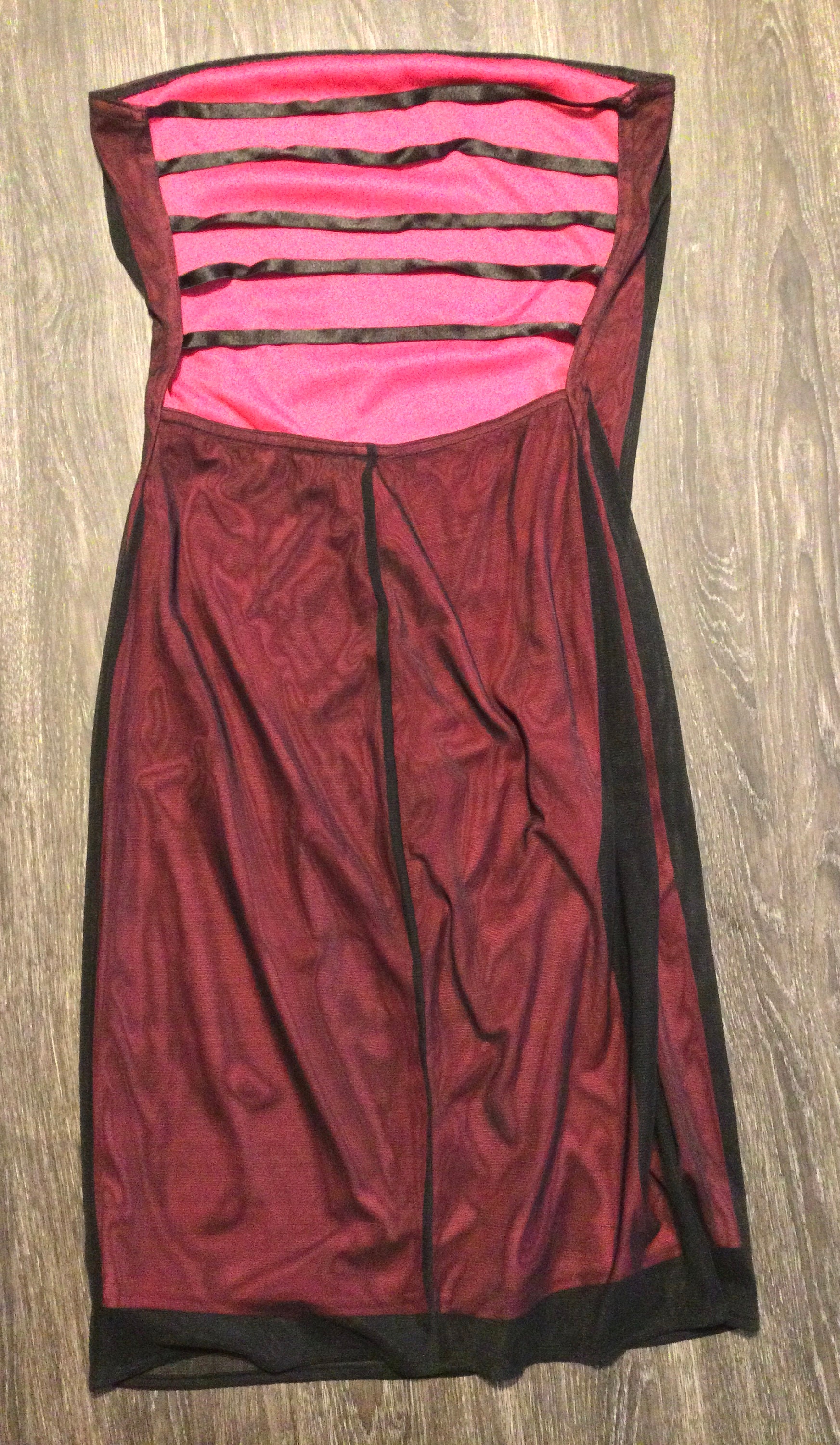 knee length dresses for ladies 90s Black Dress Fredericks of Hollywood Sheer Spiral Top main image 0