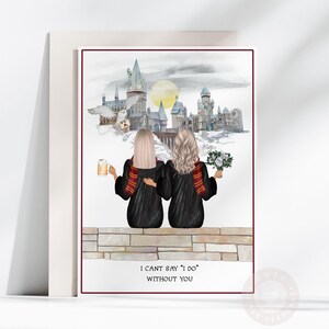 Wizard themed Bridesmaid Proposal Card, Personalised Will You Be My Bridesmaid Postcard, Perfect For Your Bridesmaid Proposal Gift Box