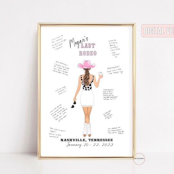 Last Rodeo Bachelorette, Last Hoedown, Space Cowgirl, Guestbook Alternative, Nashville, Disco Cowgirl, Brides Last Ride, Hen Do Party Gift