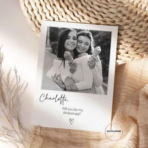 Carte de proposition de demoiselle d'honneur, carte postale personnalisée Serez-vous ma demoiselle d'honneur, cadeau parfait pour votre proposition de demoiselle d'honneur