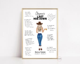 Last Rodeo Bachelorette, Nashville Bachelorette, Guestbook Alternative, Scottsdale Bachelorette Party, Cowgirl Bachelorette Party, Vegas