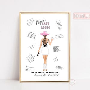 Last Rodeo Bachelorette, Last Hoedown, Space Cowgirl, Guestbook Alternative, Nashville, Disco Cowgirl, Brides Last Ride, Hen Do Party Gift
