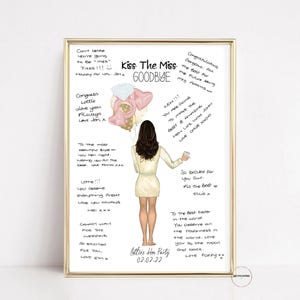 Hen Party Guest Book, Guestbook Alternative, Personalised Kiss The Miss Goodbye, Hen Weekend Gift, Miss To Mrs Guest Book, Keepsake Memory