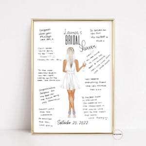 Bridal Shower Guest Book Alternative, Kisses For The Future Mrs, Bridal Shower Games, Bride To Be Personalised Gift, Hen Party Print