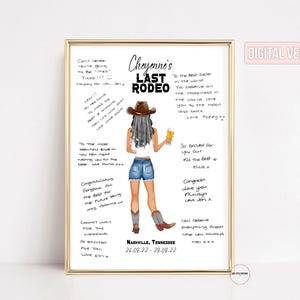 Last Rodeo Bachelorette, Nashville Bachelorette, Guestbook Alternative, Scottsdale Bachelorette Party, Cowgirl Bachelorette Party, Vegas