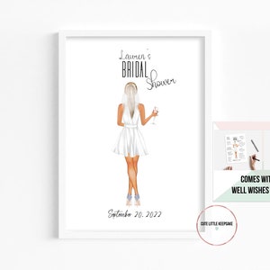 Bridal Shower Guest Book Alternative, Kisses For The Future Mrs, Bridal Shower Games, Bride To Be Personalised Gift, Hen Party Print image 2