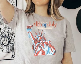 Patriotic shirt, cute patriotic shirt, 4th of july, independence day, 1776,  red white and blue, summer shirt, bbq shirt, made in america
