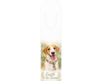 Smiling Dog Portrait Bookmark | Earth to Terra Bookmark, Pet Lover Accessory