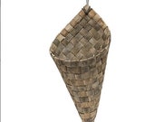 Hanging Cornucopia Basket, Large, thanksgiving horn basket, cornucopia basket decor, hanging basket flowers, cornucopia basket gift