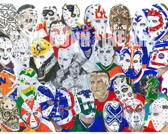 Hockey Goalie Mask Art Print