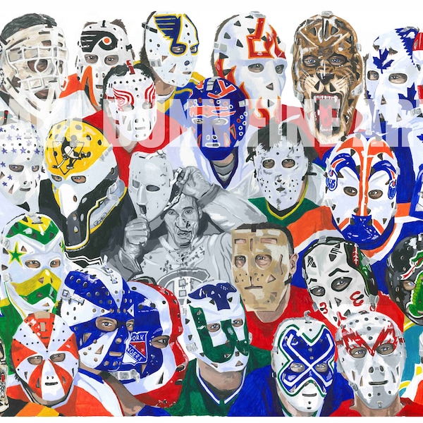 Hockey Goalie Mask Art Print