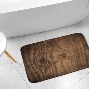 Brown Summer Pattern, Tropical Beach, Bathroom Rug, Contemporary Mat, Small Space, Soft Carpet, Bath Runner