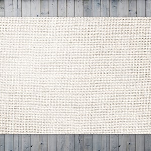 Ecru Jute Natural Material Vinyl Mat, Beige Vinyl Rug, Brown PVC Mat, Abstract Vinyl Floor Mat, Linoleum Rug, Vinyl Flooring, Kitchen Mat