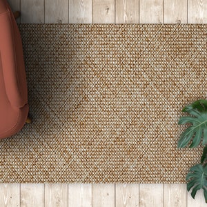 Strabasket Texture Vinyl Mat, Beige PVC flooring, Brown Vinyl Floor Mat, Plank Vinyl Rug, Birtday Gift, Vinyl Flooring, Vinyl Area Rug