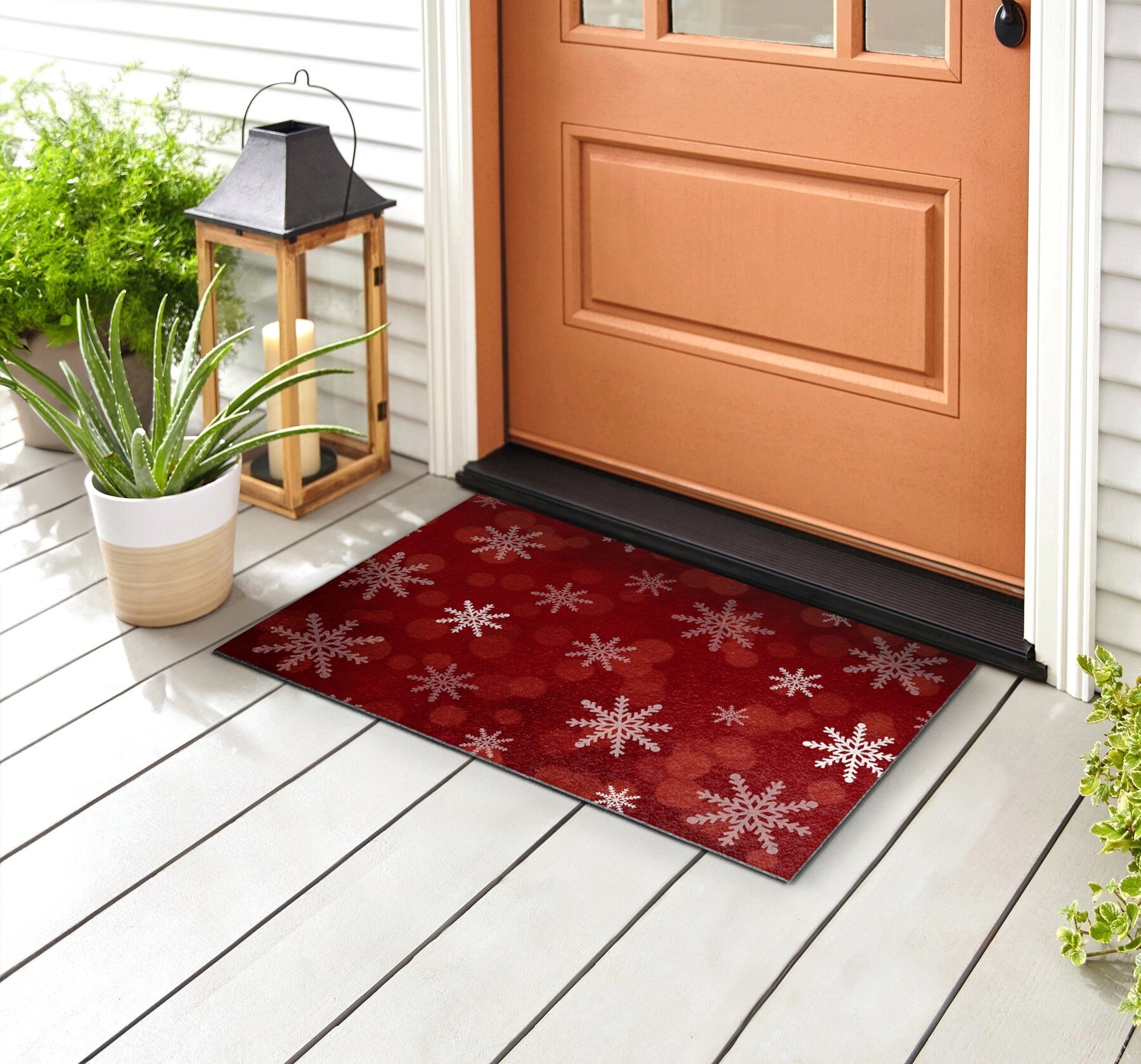 Willkommen Fußmatte 40*60cm Winter Fußmatte Outdoor Haustür