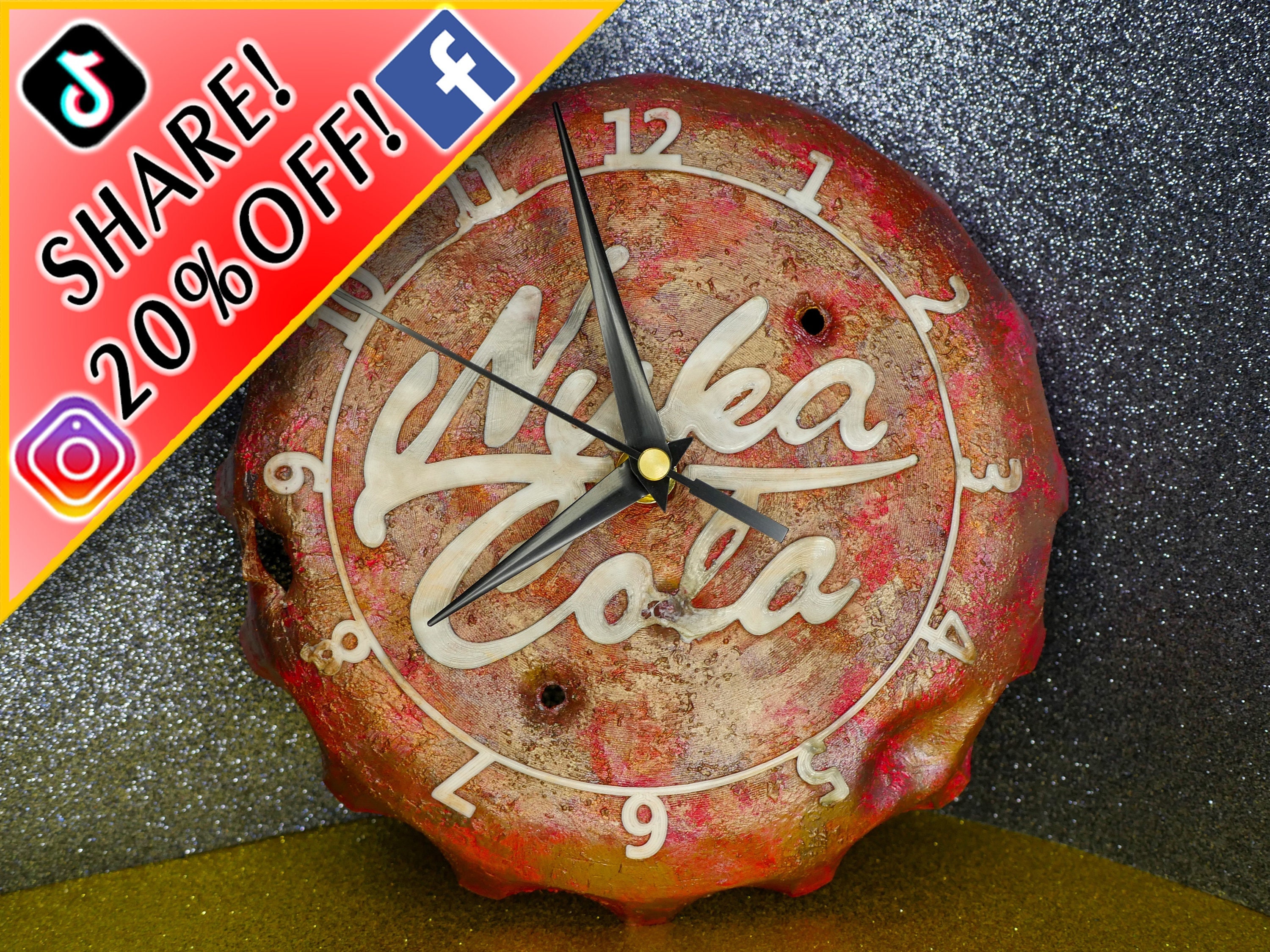 Ranking TOP4 ThinkGeek EXCLUSIVE Fallout Nuka Cola Bottle Cap Clock