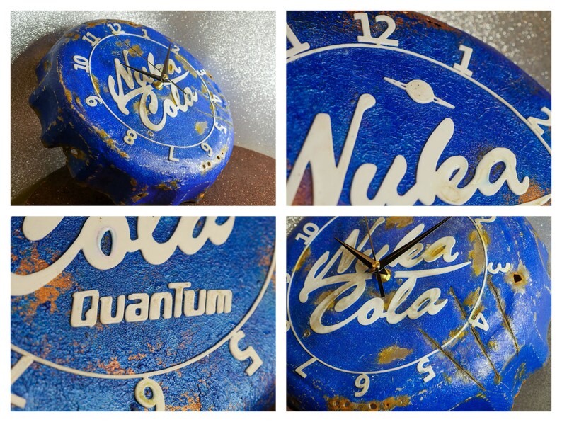 Nuka Cola Bottle Cap Clock Fallout 3D Printed Etsy