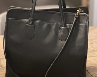 LIMITED EDITION Coach Bleecker Legacy Black Ergo Shoulder Bag Tote