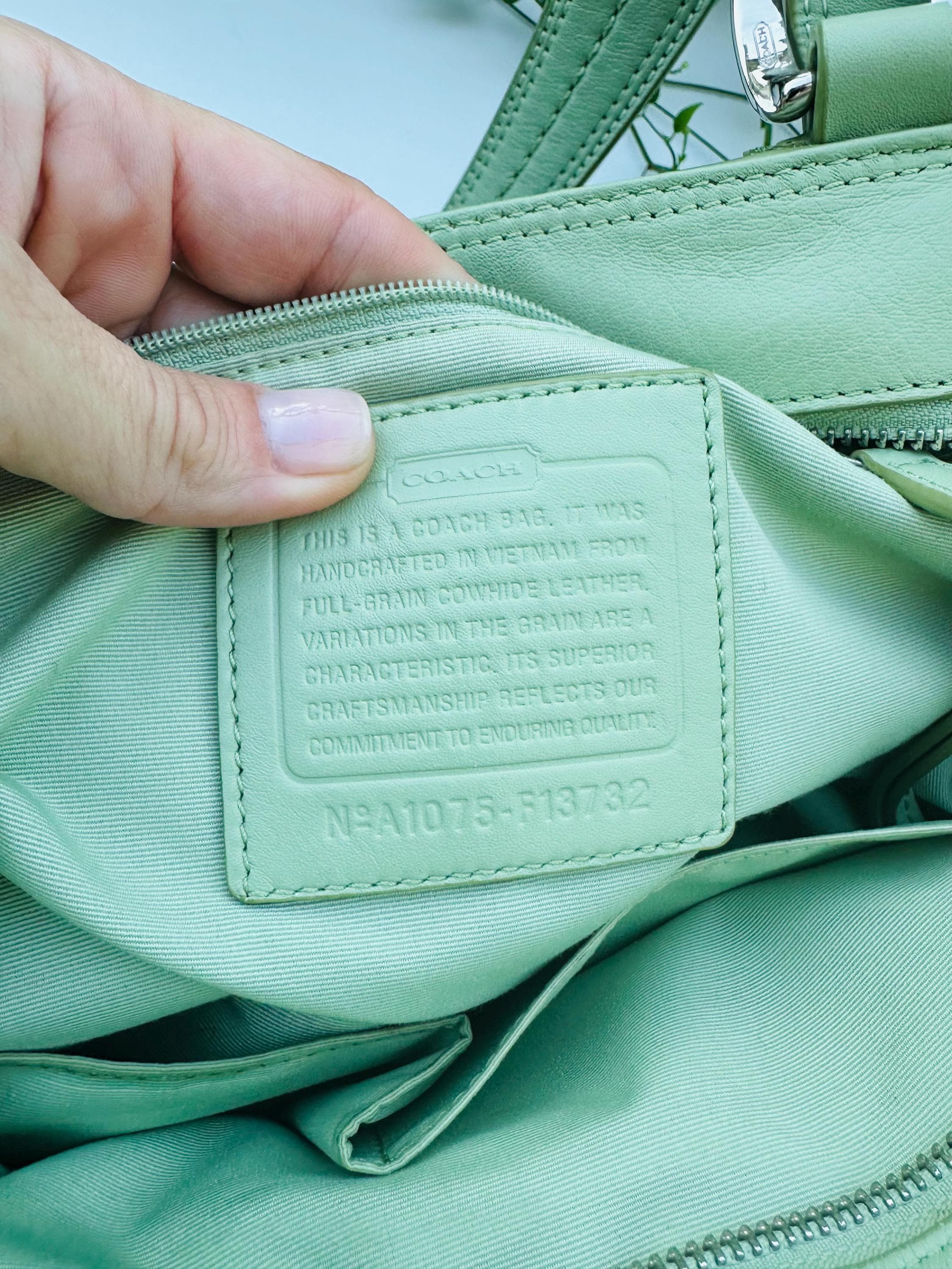 Vintage Coach Soho Hampton Mint Green Shoulder Bag - Etsy