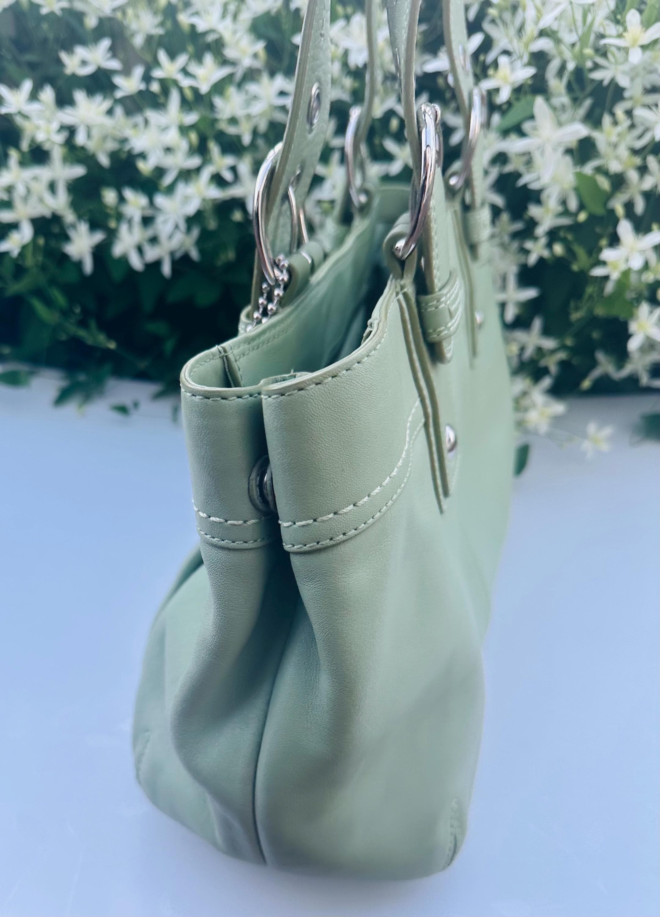 Vintage Coach Soho Hampton Mint Green Shoulder Bag - Etsy