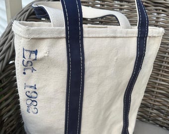 L.l.bean boat and tote small with long handles