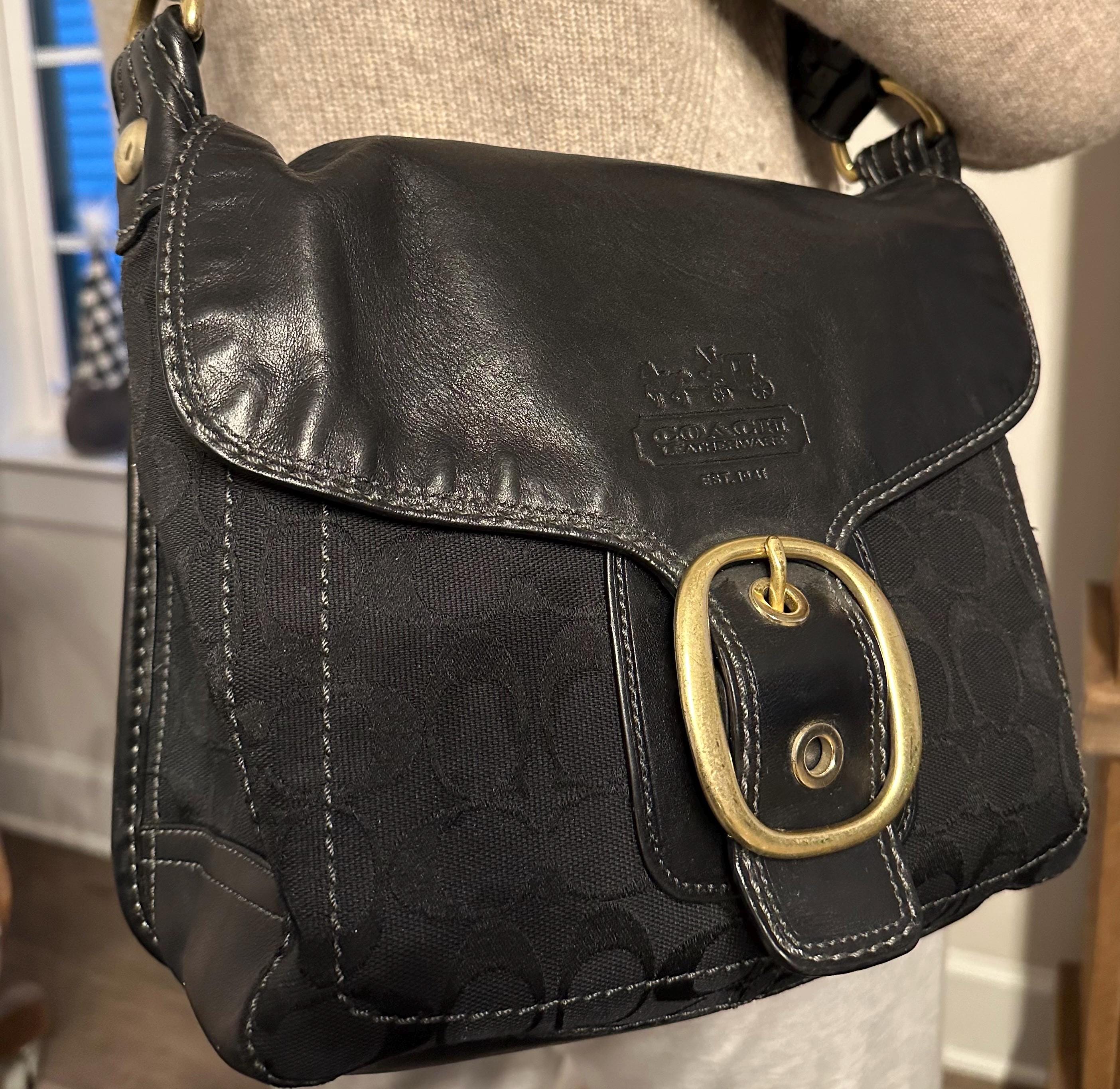 バッグ Vintage Coach Bleaker Black shoulder bag s-l400.jpg