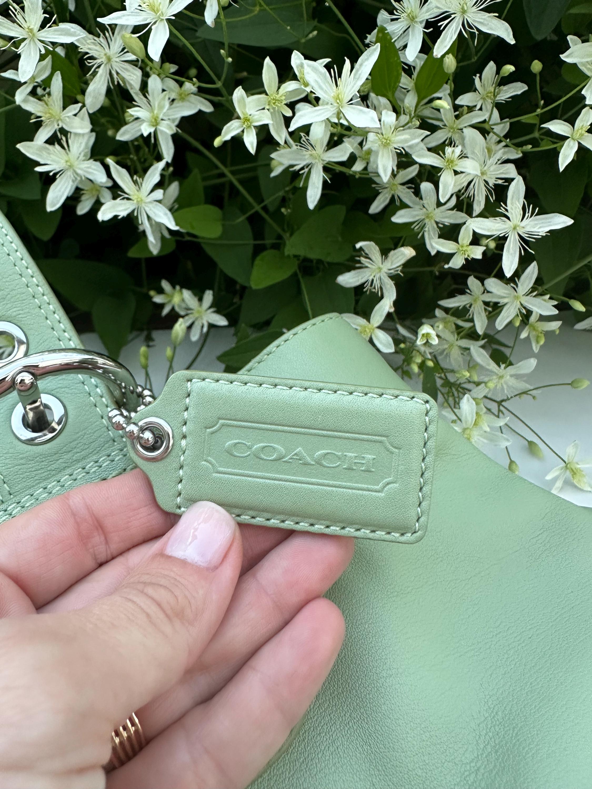 Vintage Coach Soho Hampton Mint Green Shoulder Bag - Etsy