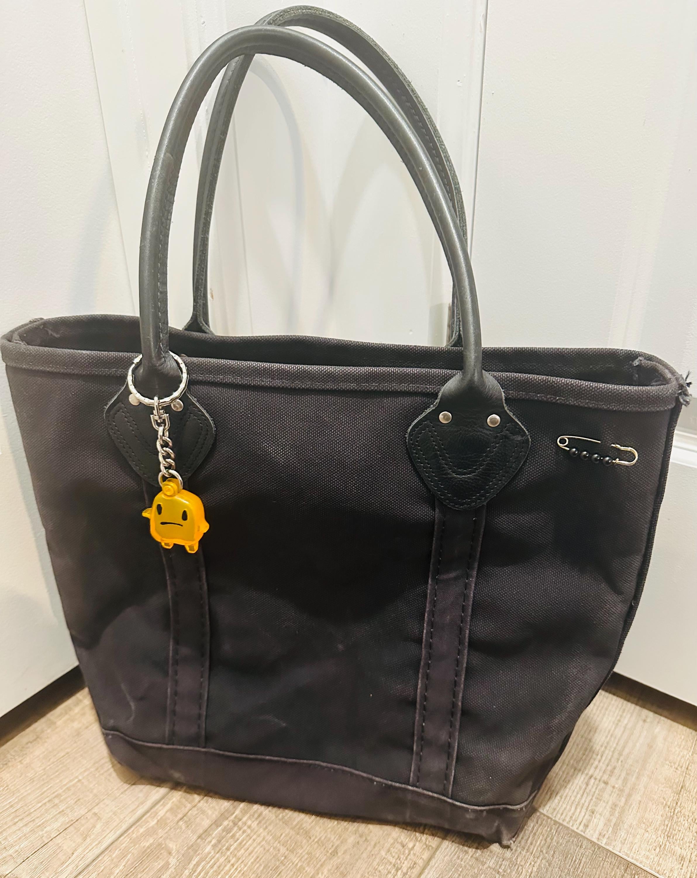 Vintage Black on Black Boat and Tote by L.L. Bean - Etsy