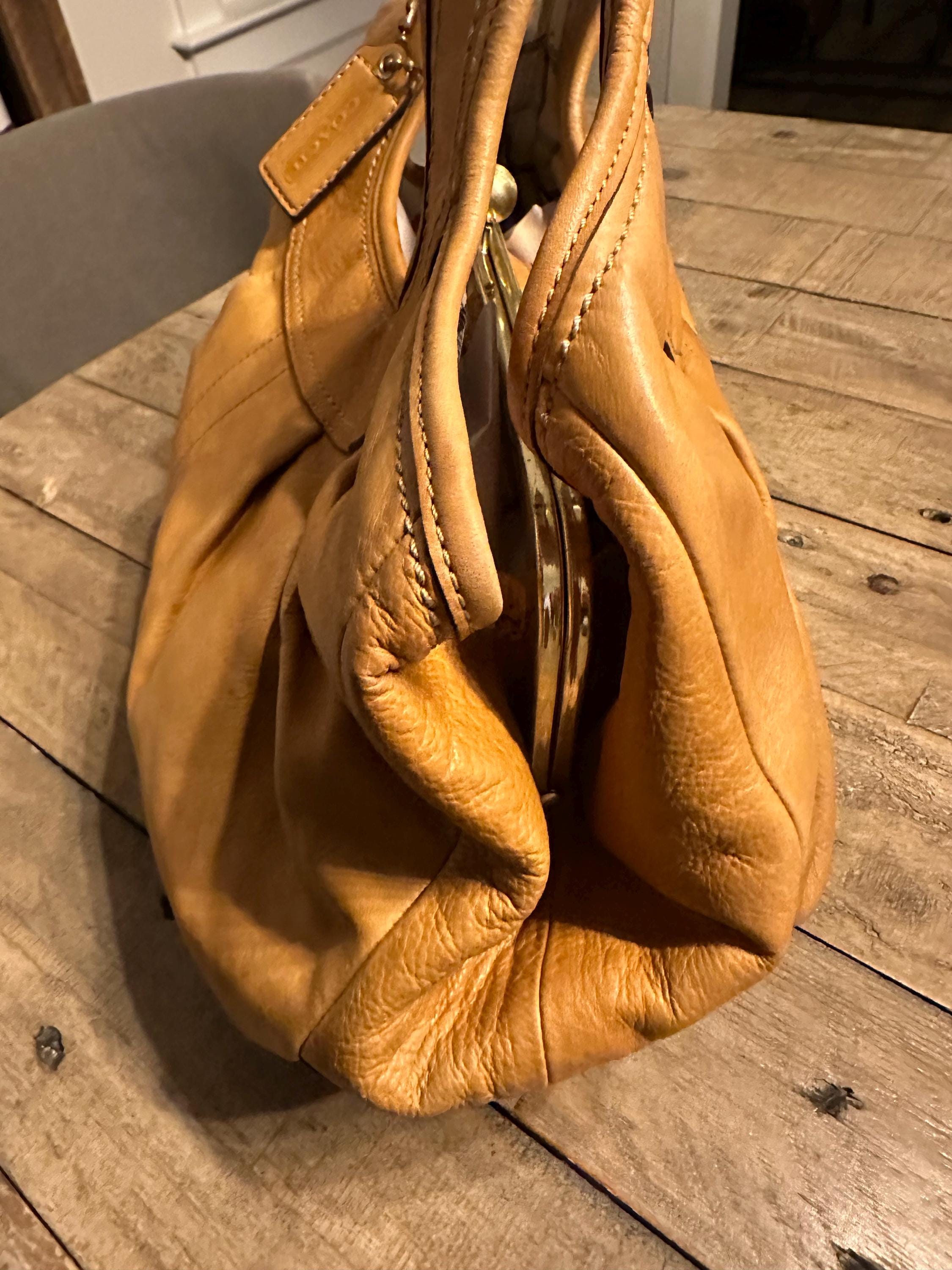 NWOT COACH ERGO PATENT PLEATED FRAME SATCHEL BAG | eBay