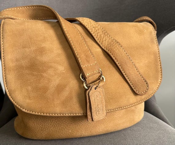 Vintage Coach Sonoma Flap Bag Nubuc Leather 4935 Camel - Etsy