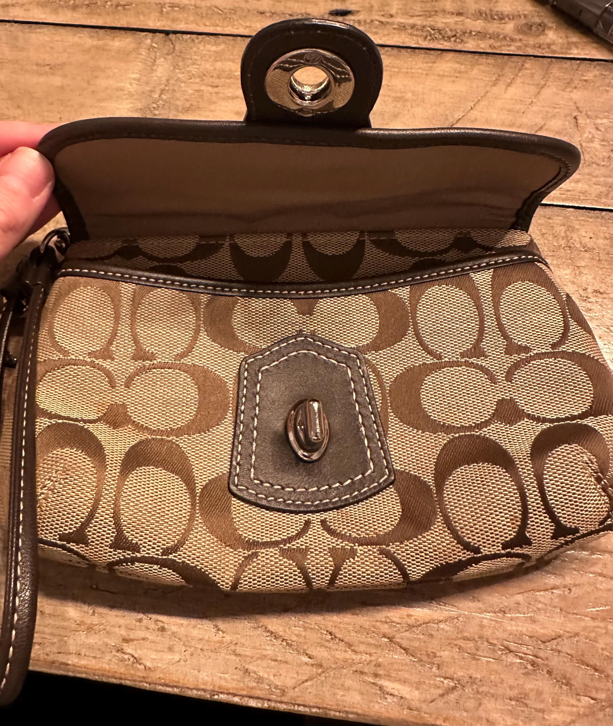 バッグ vintage coach old waist pouch brown Vintage Coach Classic Wristlet/ Pouch Wallet - Etsy