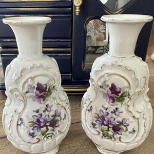 Vintage L&M ceramic perfume bottles