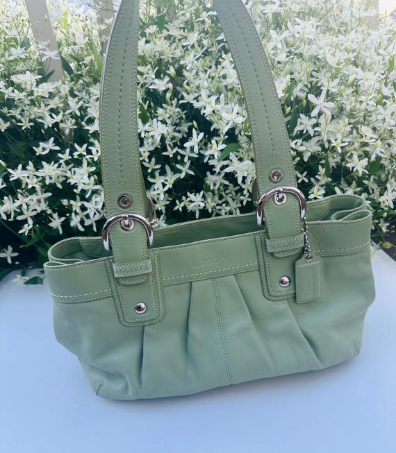 Vintage Coach Soho Hampton Mint Green Shoulder Bag - Etsy