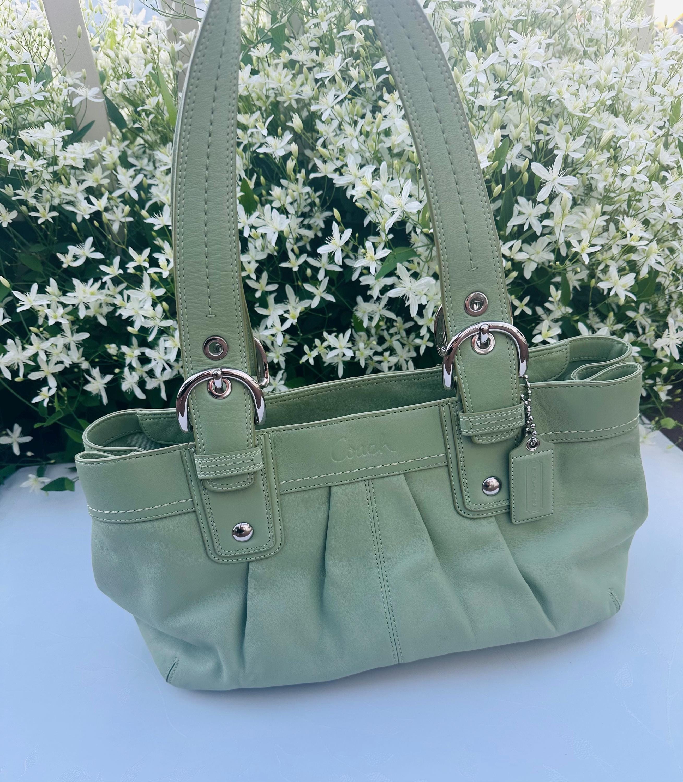 バッグ Coach Soho Hobo Shoulder Hand Bag Green Coach Green Soho Bag | TikTok