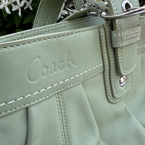 Vintage Coach Soho Hampton Mint Green Shoulder Bag - Etsy