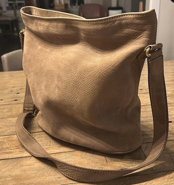 COACH Vintage Sonoma Drawstring Nubuck Green Leather Luxury