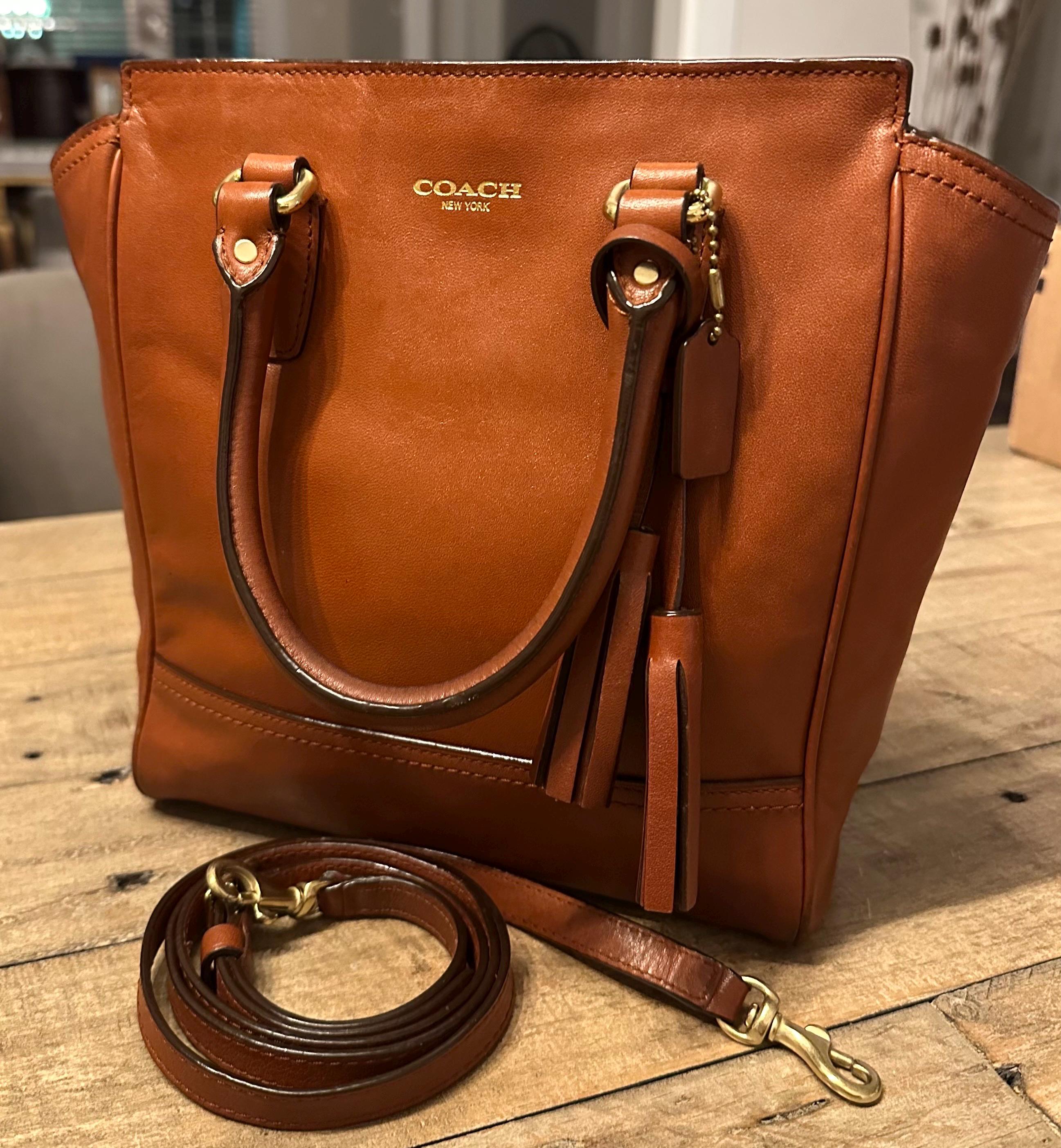 Vintage Coach Legacy 2way Brown Leather Bag - Etsy