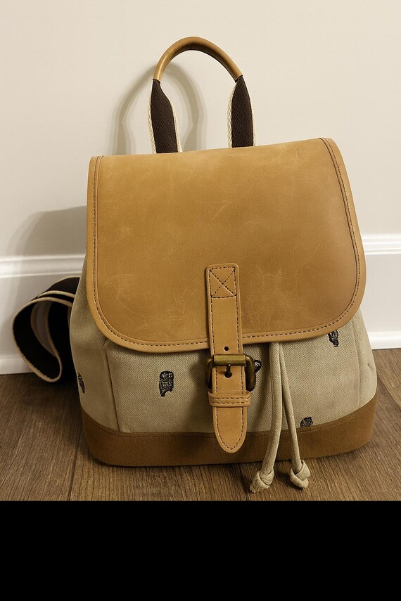Vintage L.L. Bean canvas & leather backpack L.L. Bean Men main image 2