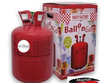 DECORAMI Helium /Ballongas-Einwegflasche XXL 0,4 Kubikmeter