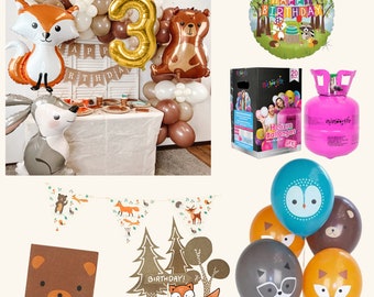 Deko-Set Mottoparty Waldtiere