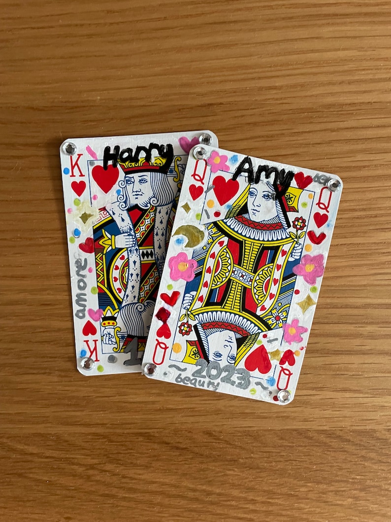 Handpainted Playing Cards - Etsy