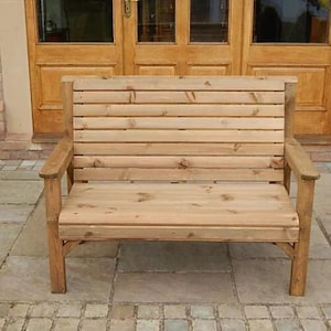 Premium Wooden Garden Bench - Fully Assembled