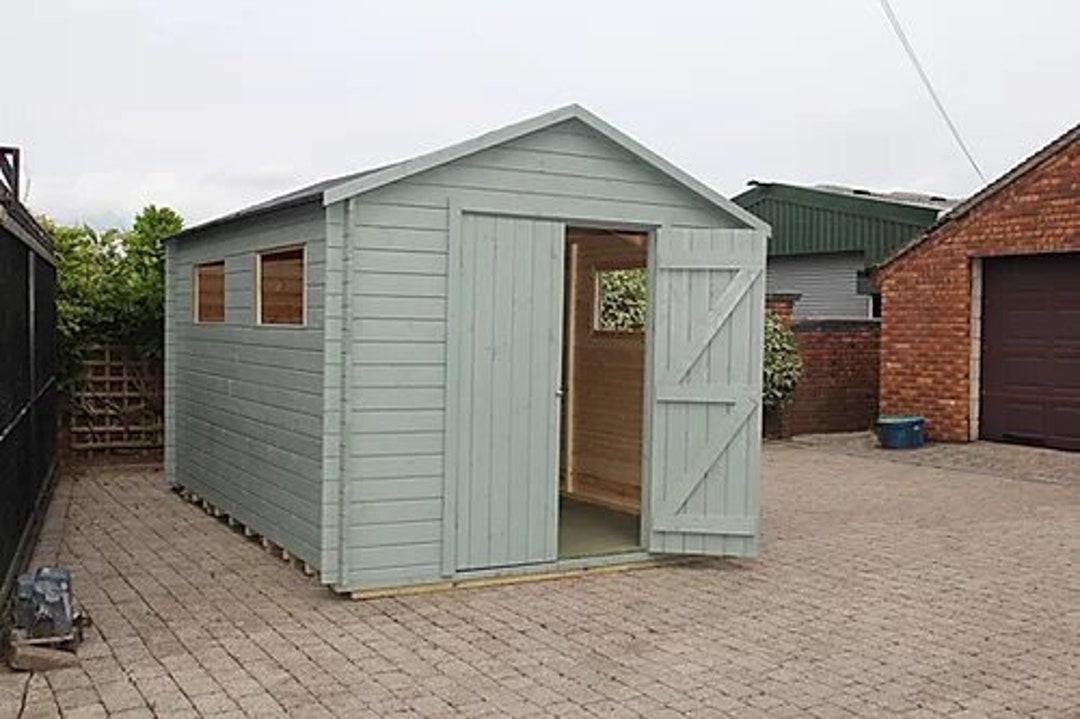 Staffordshire Outbuildings 12 X 8ft Apex Interlocking Garden Shed